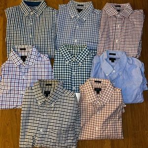 Lot of 8 jcrew shirts.  All size small.
